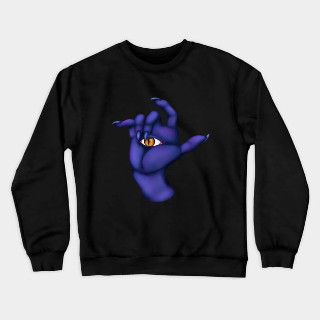 Weird hand Crewneck Sweatshirt by casualpaniic